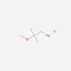 Bromo(2-methoxy-2-methylpropyl)mercury