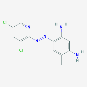 4-[(E)-(3,5-Dichloropyridin-2-yl)diazenyl]-6-methylbenzene-1,3-diamine