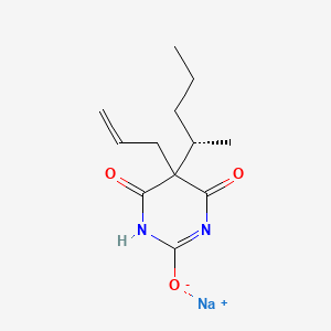 Barbituric acid, 5-allyl-5-(1-methylbutyl)-, sodium salt, S(-)-