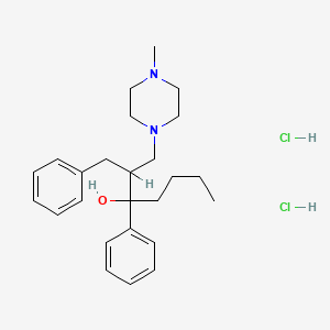 1-Butyl-1,3-diphenyl-2-(4-methyl-1-piperazinylmethyl)-1-propanol dihydrochloride