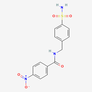 4-nitro-N-(4-sulfamoylbenzyl)-benzamide