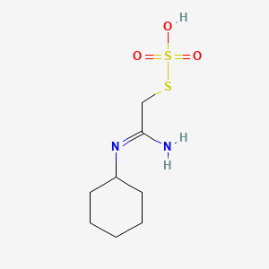 Methanethiol, (N-cyclohexyl)amidino-, hydrogen sulfate (ester)