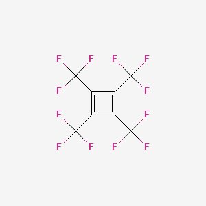 B14653211 1,2,3,4-Tetrakis(trifluoromethyl)cyclobuta-1,3-diene CAS No. 50782-49-5