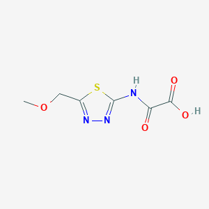 molecular formula C6H7N3O4S B1465325 {[5-(Methoxymethyl)-1,3,4-thiadiazol-2-yl]amino}(oxo)acetic acid CAS No. 1158341-56-0