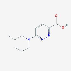 molecular formula C11H15N3O2 B1465332 6-(3-Methylpiperidin-1-yl)pyridazine-3-carboxylic acid CAS No. 1178635-54-5
