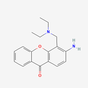 Xanthen-9-one, 3-amino-4-(diethylamino)methyl-