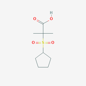 2-Cyclopentanesulfonyl-2-methyl-propionic acid