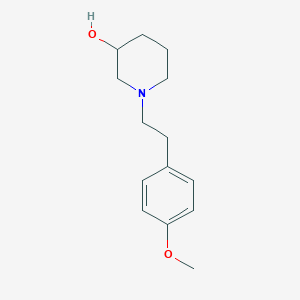 molecular formula C14H21NO2 B1465343 1-[2-(4-Methoxyphenyl)ethyl]piperidin-3-ol CAS No. 127264-05-5