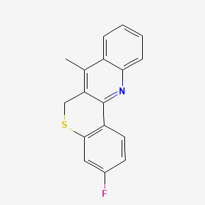 3-Fluoro-7-methyl-6H-(1)benzothiopyrano(4,3-b)quinoline