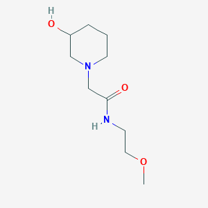 molecular formula C10H20N2O3 B1465346 2-(3-hydroxypiperidin-1-yl)-N-(2-methoxyethyl)acetamide CAS No. 1249167-53-0