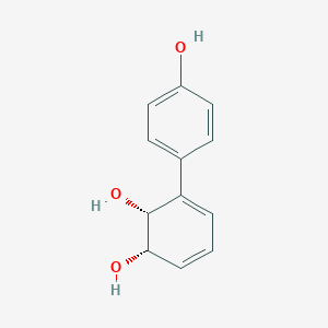 B146535 3,5-Cyclohexadiene-1,2-diol, 3-(4-hydroxyphenyl)-, (1S-cis)-(9CI) CAS No. 134553-41-6