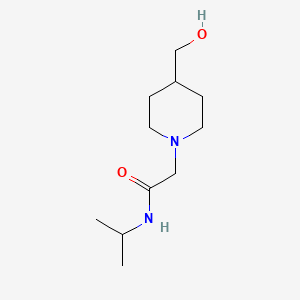 2-[4-(hydroxymethyl)piperidin-1-yl]-N-(propan-2-yl)acetamide