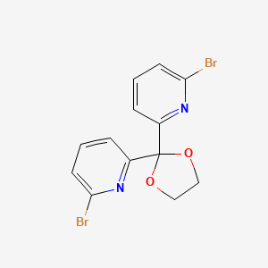 2,2'-(1,3-Dioxolane-2,2-diyl)bis(6-bromopyridine)