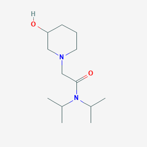 2-(3-hydroxypiperidin-1-yl)-N,N-bis(propan-2-yl)acetamide