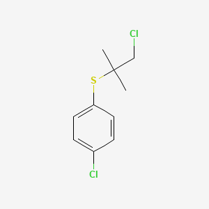 1-Chloro-4-[(1-chloro-2-methylpropan-2-yl)sulfanyl]benzene