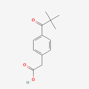 [4-(2,2-Dimethylpropanoyl)phenyl]acetic acid