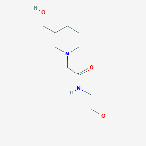 2-[3-(hydroxymethyl)piperidin-1-yl]-N-(2-methoxyethyl)acetamide