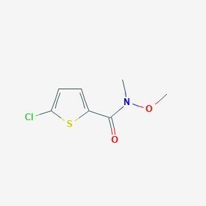 molecular formula C7H8ClNO2S B1465363 5-chloro-N-methoxy-N-methylthiophene-2-carboxamide CAS No. 288392-18-7