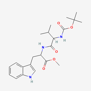 Methyl n-(tert-butoxycarbonyl)valyltryptophanate