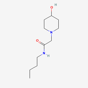 molecular formula C11H22N2O2 B1465366 N-butyl-2-(4-hydroxypiperidin-1-yl)acetamide CAS No. 1249165-22-7