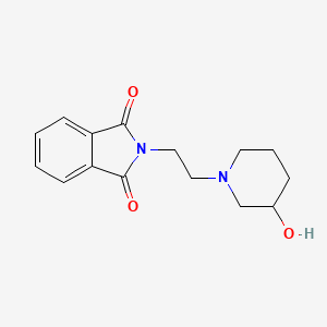 molecular formula C15H18N2O3 B1465367 2-[2-(3-Hydroxypiperidin-1-yl)ethyl]isoindole-1,3-dione CAS No. 1461733-11-8