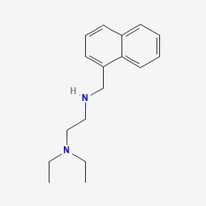 molecular formula C17H24N2 B14653676 1,2-Ethanediamine, N,N-diethyl-N'-(1-naphthalenylmethyl)- CAS No. 50341-69-0