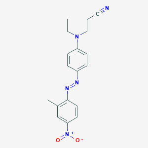 3-(Ethyl{4-[(E)-(2-methyl-4-nitrophenyl)diazenyl]phenyl}amino)propanenitrile