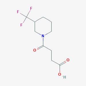 molecular formula C10H14F3NO3 B1465373 4-Oxo-4-(3-(trifluoromethyl)piperidin-1-yl)butanoic acid CAS No. 1184262-20-1