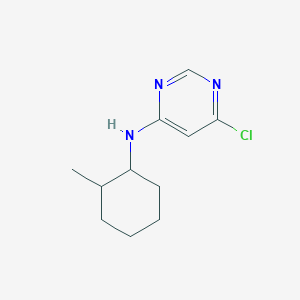 molecular formula C11H16ClN3 B1465384 6-chloro-N-(2-methylcyclohexyl)pyrimidin-4-amine CAS No. 1247078-33-6