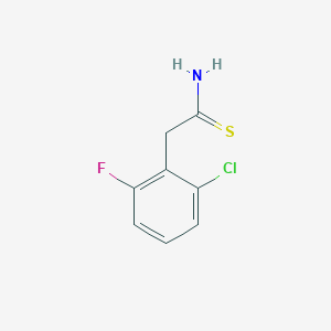 molecular formula C8H7ClFNS B1465385 2-(2-氯-6-氟苯基)乙硫酰胺 CAS No. 1226180-05-7