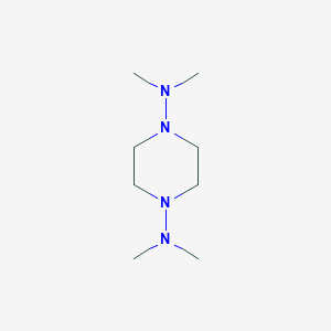 molecular formula C8H20N4 B14653851 N~1~,N~1~,N~4~,N~4~-Tetramethylpiperazine-1,4-diamine CAS No. 49840-61-1