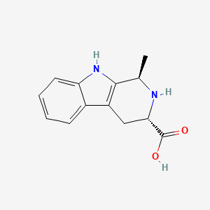 2,3,4,9-Tetrahydro-1-methyl-1H-pyrido(3,4-B)indole-3-carboxylic acid, trans-(-)-