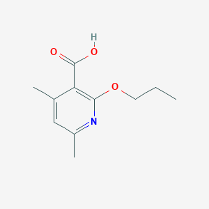 molecular formula C11H15NO3 B1465390 4,6-Dimethyl-2-propoxynicotinic acid CAS No. 1179510-94-1