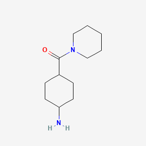 molecular formula C12H22N2O B1465395 反式-(4-氨基环己基)-哌啶-1-基-甲酮 CAS No. 412291-07-7