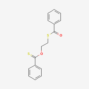 molecular formula C16H14O2S2 B14653968 O-[2-(Benzoylsulfanyl)ethyl] benzenecarbothioate CAS No. 52772-10-8