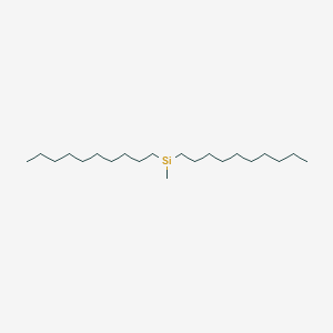 molecular formula C21H45Si B14653977 Didecylmethylsilane 