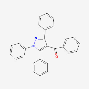 molecular formula C28H20N2O B14653990 Phenyl(1,3,5-triphenyl-1H-pyrazol-4-yl)methanone CAS No. 53608-37-0