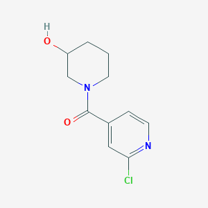 molecular formula C11H13ClN2O2 B1465400 1-(2-Chloropyridine-4-carbonyl)piperidin-3-ol CAS No. 1183096-65-2