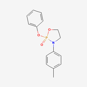 3-(4-Methylphenyl)-2-phenoxy-1,3,2lambda~5~-oxazaphospholidin-2-one