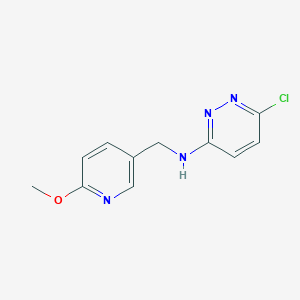 molecular formula C11H11ClN4O B1465401 6-chloro-N-((6-methoxypyridin-3-yl)methyl)pyridazin-3-amine CAS No. 1457066-18-0