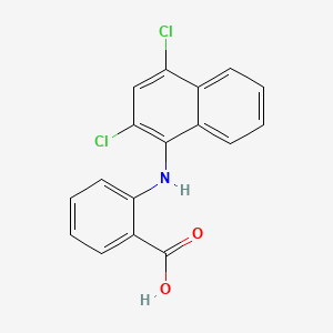 Benzoic acid, 2-((2,4-dichloro-1-naphthalenyl)amino)-