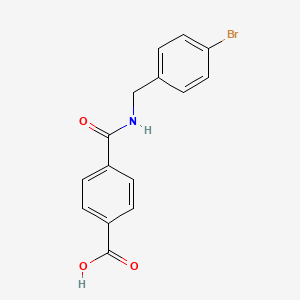molecular formula C15H12BrNO3 B1465403 N-(4-溴苄基)-对苯二甲酰胺酸 CAS No. 1292979-27-1
