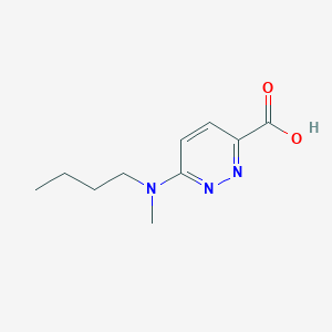 molecular formula C10H15N3O2 B1465406 6-(丁基(甲基)氨基)吡哒嗪-3-羧酸 CAS No. 1179950-13-0