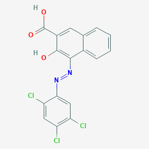 3-Oxo-4-[2-(2,4,5-trichlorophenyl)hydrazinylidene]-3,4-dihydronaphthalene-2-carboxylic acid