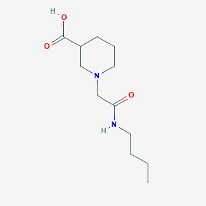 molecular formula C12H22N2O3 B1465408 1-[(Butylcarbamoyl)methyl]piperidine-3-carboxylic acid CAS No. 1181801-28-4