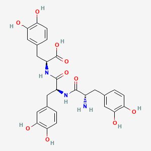 molecular formula C27H29N3O10 B14654080 L-Dopa-L-dopa-L-dopa CAS No. 52370-62-4