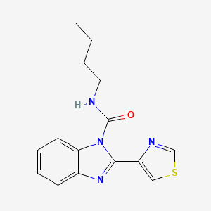 N-Butyl-2-(1,3-thiazol-4-yl)-1H-benzimidazole-1-carboxamide