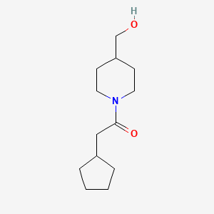 2-Cyclopentyl-1-(4-(hydroxymethyl)piperidin-1-yl)ethan-1-one