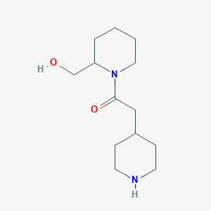 1-(2-(Hydroxymethyl)piperidin-1-yl)-2-(piperidin-4-yl)ethan-1-one