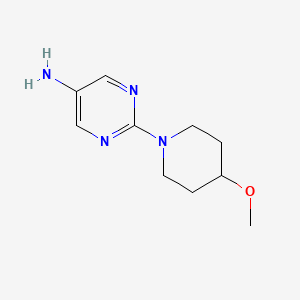 molecular formula C10H16N4O B1465414 2-(4-Methoxypiperidin-1-yl)pyrimidin-5-amine CAS No. 1250417-24-3